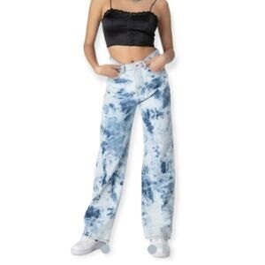 Adika Washy Tie-Dye Wide Leg Jeans XS